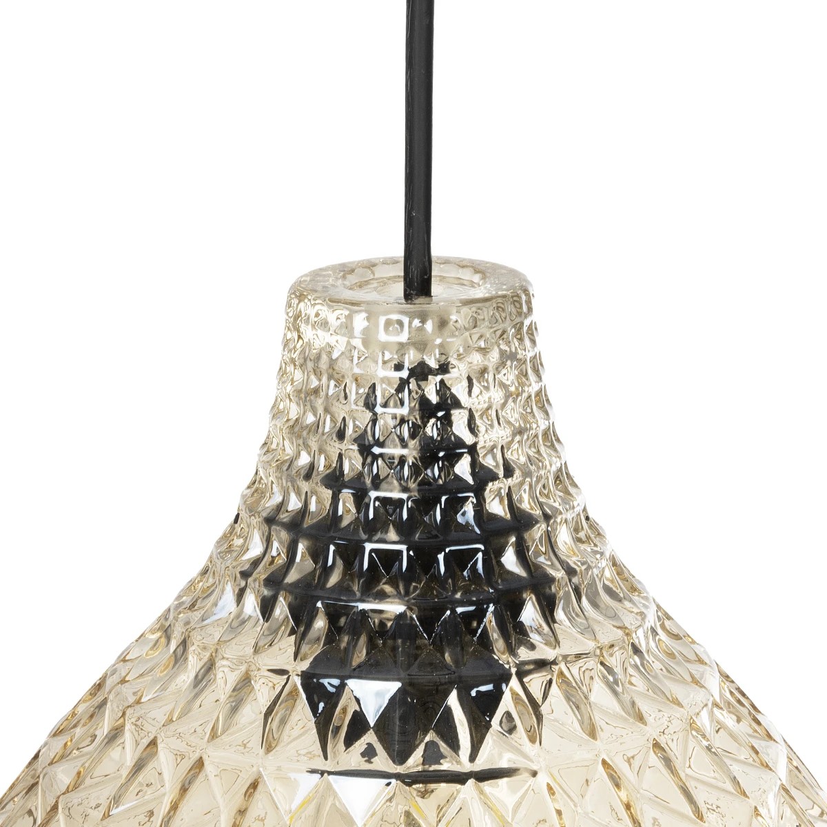 GLOBOSTAR® BASTIK 206-0027 Μοντέρνο Κρεμαστό Φωτιστικό Οροφής με Ντουί 1 x E27 AC 220-240V IP20 - Mελί - Μ22 x Π22 x Υ26cm - Image 9