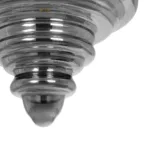 GLOBOSTAR® CORTE 206-0028 Μοντέρνο Κρεμαστό Φωτιστικό Οροφής με Ντουί 1 x E27 AC 220-240V IP20 - Μαύρο Φιμέ - Μ25 x Π25 x Υ30cm - Image 7