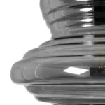 GLOBOSTAR® CORTE 206-0028 Μοντέρνο Κρεμαστό Φωτιστικό Οροφής με Ντουί 1 x E27 AC 220-240V IP20 - Μαύρο Φιμέ - Μ25 x Π25 x Υ30cm - Image 8