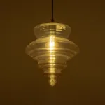 GLOBOSTAR® CORTE 206-0029 Μοντέρνο Κρεμαστό Φωτιστικό Οροφής με Ντουί 1 x E27 AC 220-240V IP20 - Mελί - Μ25 x Π25 x Υ30cm - Image 2