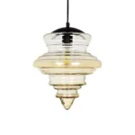 GLOBOSTAR® CORTE 206-0029 Μοντέρνο Κρεμαστό Φωτιστικό Οροφής με Ντουί 1 x E27 AC 220-240V IP20 - Mελί - Μ25 x Π25 x Υ30cm - Image 4