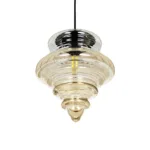 GLOBOSTAR® CORTE 206-0029 Μοντέρνο Κρεμαστό Φωτιστικό Οροφής με Ντουί 1 x E27 AC 220-240V IP20 - Mελί - Μ25 x Π25 x Υ30cm - Image 5