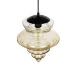 GLOBOSTAR® CORTE 206-0029 Μοντέρνο Κρεμαστό Φωτιστικό Οροφής με Ντουί 1 x E27 AC 220-240V IP20 - Mελί - Μ25 x Π25 x Υ30cm - Image 6