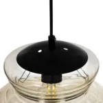 GLOBOSTAR® CORTE 206-0029 Μοντέρνο Κρεμαστό Φωτιστικό Οροφής με Ντουί 1 x E27 AC 220-240V IP20 - Mελί - Μ25 x Π25 x Υ30cm - Image 9