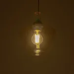 GLOBOSTAR® OVOCE 206-0033 Μοντέρνο Κρεμαστό Φωτιστικό Οροφής με Ντουί 1 x E27 AC 220-240V IP20 - Mελί - Μ20 x Π20 x Υ22cm - Image 2