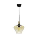 GLOBOSTAR® OVOCE 206-0033 Μοντέρνο Κρεμαστό Φωτιστικό Οροφής με Ντουί 1 x E27 AC 220-240V IP20 - Mελί - Μ20 x Π20 x Υ22cm - Image 3