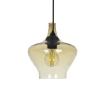GLOBOSTAR® OVOCE 206-0033 Μοντέρνο Κρεμαστό Φωτιστικό Οροφής με Ντουί 1 x E27 AC 220-240V IP20 - Mελί - Μ20 x Π20 x Υ22cm - Image 4