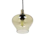 GLOBOSTAR® OVOCE 206-0033 Μοντέρνο Κρεμαστό Φωτιστικό Οροφής με Ντουί 1 x E27 AC 220-240V IP20 - Mελί - Μ20 x Π20 x Υ22cm - Image 5