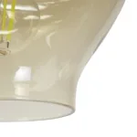 GLOBOSTAR® OVOCE 206-0033 Μοντέρνο Κρεμαστό Φωτιστικό Οροφής με Ντουί 1 x E27 AC 220-240V IP20 - Mελί - Μ20 x Π20 x Υ22cm - Image 7