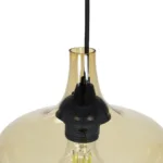 GLOBOSTAR® OVOCE 206-0033 Μοντέρνο Κρεμαστό Φωτιστικό Οροφής με Ντουί 1 x E27 AC 220-240V IP20 - Mελί - Μ20 x Π20 x Υ22cm - Image 9
