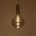 GLOBOSTAR® ΤΟΝΕ 206-0034 Μοντέρνο Κρεμαστό Φωτιστικό Οροφής με Ντουί 1 x E27 AC 220-240V IP20 - Μαύρο Φιμέ - Μ20 x Π20 x Υ36cm - Image 2