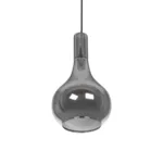 GLOBOSTAR® ΤΟΝΕ 206-0034 Μοντέρνο Κρεμαστό Φωτιστικό Οροφής με Ντουί 1 x E27 AC 220-240V IP20 - Μαύρο Φιμέ - Μ20 x Π20 x Υ36cm - Image 5