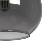 GLOBOSTAR® ΤΟΝΕ 206-0034 Μοντέρνο Κρεμαστό Φωτιστικό Οροφής με Ντουί 1 x E27 AC 220-240V IP20 - Μαύρο Φιμέ - Μ20 x Π20 x Υ36cm - Image 7