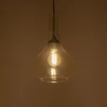 GLOBOSTAR® ΤΟΝΕ 206-0035 Μοντέρνο Κρεμαστό Φωτιστικό Οροφής με Ντουί 1 x E27 AC 220-240V IP20 - Mελί - Μ20 x Π20 x Υ36cm - Image 2