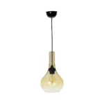 GLOBOSTAR® ΤΟΝΕ 206-0035 Μοντέρνο Κρεμαστό Φωτιστικό Οροφής με Ντουί 1 x E27 AC 220-240V IP20 - Mελί - Μ20 x Π20 x Υ36cm - Image 3