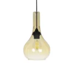 GLOBOSTAR® ΤΟΝΕ 206-0035 Μοντέρνο Κρεμαστό Φωτιστικό Οροφής με Ντουί 1 x E27 AC 220-240V IP20 - Mελί - Μ20 x Π20 x Υ36cm - Image 4