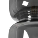 GLOBOSTAR® PIAGE 206-0036 Μοντέρνο Κρεμαστό Φωτιστικό Οροφής με Ντουί 1 x E27 AC 220-240V IP20 - Μαύρο Φιμέ - Μ18 x Π18 x Υ31cm - Image 8