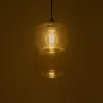 GLOBOSTAR® PIAGE 206-0037 Μοντέρνο Κρεμαστό Φωτιστικό Οροφής με Ντουί 1 x E27 AC 220-240V IP20 - Mελί - Μ17 x Π17 x Υ25cm - Image 2