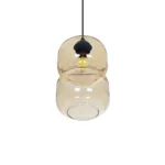GLOBOSTAR® PIAGE 206-0037 Μοντέρνο Κρεμαστό Φωτιστικό Οροφής με Ντουί 1 x E27 AC 220-240V IP20 - Mελί - Μ17 x Π17 x Υ25cm - Image 5