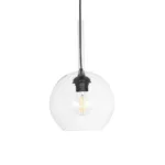 GLOBOSTAR® MPRALA 206-0038 Μοντέρνο Κρεμαστό Φωτιστικό Οροφής με Ντουί 1 x E27 AC 220-240V IP20 - Διάφανο - Μ20 x Π20 x Υ18cm - Image 4