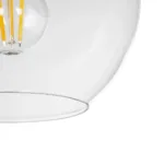 GLOBOSTAR® MPRALA 206-0038 Μοντέρνο Κρεμαστό Φωτιστικό Οροφής με Ντουί 1 x E27 AC 220-240V IP20 - Διάφανο - Μ20 x Π20 x Υ18cm - Image 7