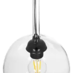 GLOBOSTAR® MPRALA 206-0038 Μοντέρνο Κρεμαστό Φωτιστικό Οροφής με Ντουί 1 x E27 AC 220-240V IP20 - Διάφανο - Μ20 x Π20 x Υ18cm - Image 8