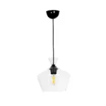 GLOBOSTAR® BOHEMIA 206-0039 Μοντέρνο Κρεμαστό Φωτιστικό Οροφής με Ντουί 1 x E27 AC 220-240V IP20 - Διάφανο - Μ22 x Π22 x Υ22cm - Image 3