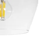 GLOBOSTAR® BOHEMIA 206-0039 Μοντέρνο Κρεμαστό Φωτιστικό Οροφής με Ντουί 1 x E27 AC 220-240V IP20 - Διάφανο - Μ22 x Π22 x Υ22cm - Image 7