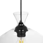 GLOBOSTAR® BOHEMIA 206-0039 Μοντέρνο Κρεμαστό Φωτιστικό Οροφής με Ντουί 1 x E27 AC 220-240V IP20 - Διάφανο - Μ22 x Π22 x Υ22cm - Image 8