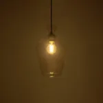 GLOBOSTAR® BOHEMIA 206-0040 Μοντέρνο Κρεμαστό Φωτιστικό Οροφής με Ντουί 1 x E27 AC 220-240V IP20 - Διάφανο - Μ20 x Π20 x Υ32cm - Image 2