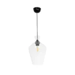 GLOBOSTAR® BOHEMIA 206-0040 Μοντέρνο Κρεμαστό Φωτιστικό Οροφής με Ντουί 1 x E27 AC 220-240V IP20 - Διάφανο - Μ20 x Π20 x Υ32cm - Image 3