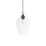 GLOBOSTAR® BOHEMIA 206-0040 Μοντέρνο Κρεμαστό Φωτιστικό Οροφής με Ντουί 1 x E27 AC 220-240V IP20 - Διάφανο - Μ20 x Π20 x Υ32cm - Image 4