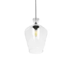 GLOBOSTAR® BOHEMIA 206-0040 Μοντέρνο Κρεμαστό Φωτιστικό Οροφής με Ντουί 1 x E27 AC 220-240V IP20 - Διάφανο - Μ20 x Π20 x Υ32cm - Image 5