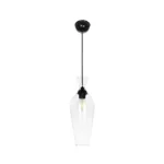 GLOBOSTAR® BOHEMIA 206-0039 Μοντέρνο Κρεμαστό Φωτιστικό Οροφής με Ντουί 1 x E27 AC 220-240V IP20 - Διάφανο - Μ15 x Π15 x Υ40cm - Image 3