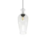 GLOBOSTAR® BOHEMIA 206-0039 Μοντέρνο Κρεμαστό Φωτιστικό Οροφής με Ντουί 1 x E27 AC 220-240V IP20 - Διάφανο - Μ15 x Π15 x Υ40cm - Image 5