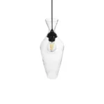 GLOBOSTAR® BOHEMIA 206-0039 Μοντέρνο Κρεμαστό Φωτιστικό Οροφής με Ντουί 1 x E27 AC 220-240V IP20 - Διάφανο - Μ15 x Π15 x Υ40cm - Image 6