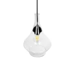 GLOBOSTAR® TORU 206-0042 Μοντέρνο Κρεμαστό Φωτιστικό Οροφής με Ντουί 1 x E27 AC 220-240V IP20 - Διάφανο - Μ20 x Π20 x Υ31cm - Image 6