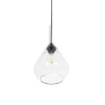 GLOBOSTAR® BALU 206-0043 Μοντέρνο Κρεμαστό Φωτιστικό Οροφής με Ντουί 1 x E27 AC 220-240V IP20 - Διάφανο - Μ20 x Π20 x Υ42cm - Image 5