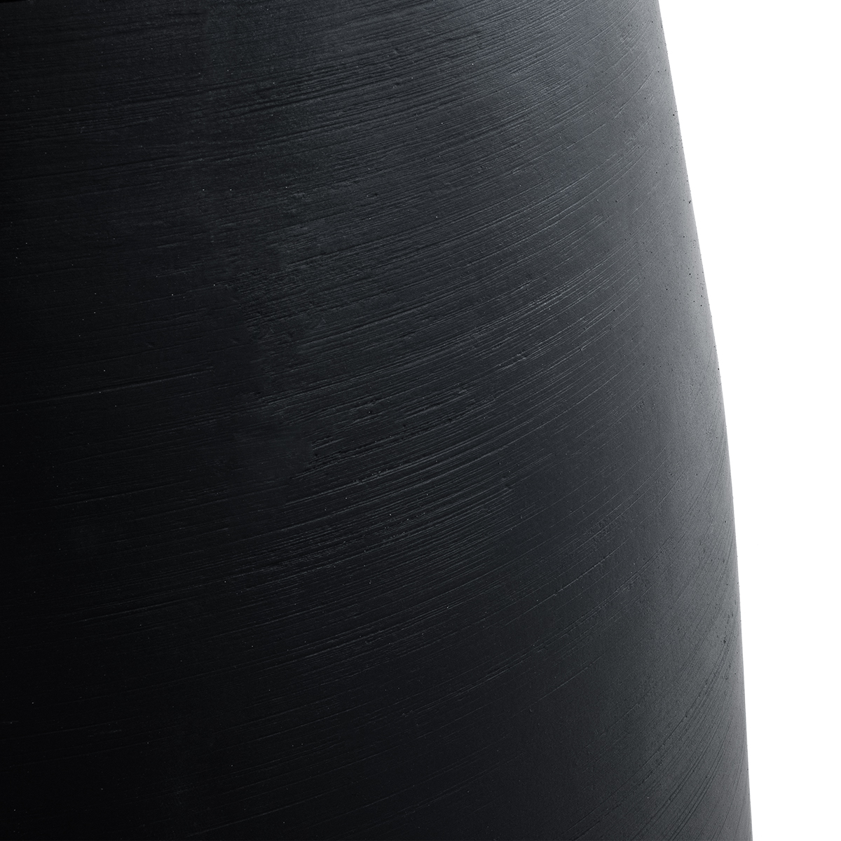 GloboStar® Artificial Garden TIJUANA 20703 Διακοσμητικό Πολυεστερικό Τσιμεντένιο Κασπώ Γλάστρα - Flower Pot Μαύρο Φ65 x Υ65cm - Image 7