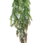 GloboStar® Artificial Garden HANGING FERN 20842 Τεχνητό Διακοσμητικό Κρεμαστό Φυτό Φτέρη Μ25 x Π12 x Υ85cm - Image 2