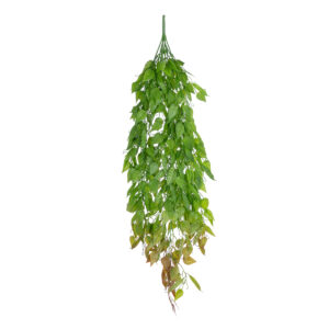 GloboStar® Artificial Garden HANGING LIMA BEAN 20846 Τεχνητό Διακοσμητικό Κρεμαστό Φυτό Φασόλι Λίμα Μ29 x Π10 x Υ86cm
