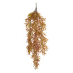 GloboStar® Artificial Garden HANGING BARLEY 20856 Τεχνητό Διακοσμητικό Κρεμαστό Φυτό Κριθάρι Μ26 x Π15 x Υ81cm