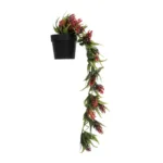GloboStar® Artificial Garden HANGING RED PINE CONE 20869 Τεχνητό Κρεμαστό Διακοσμητικό Φυτό Κόκκινο Κουκουνάρι Μ17 x Π17 x Υ50cm - Image 2