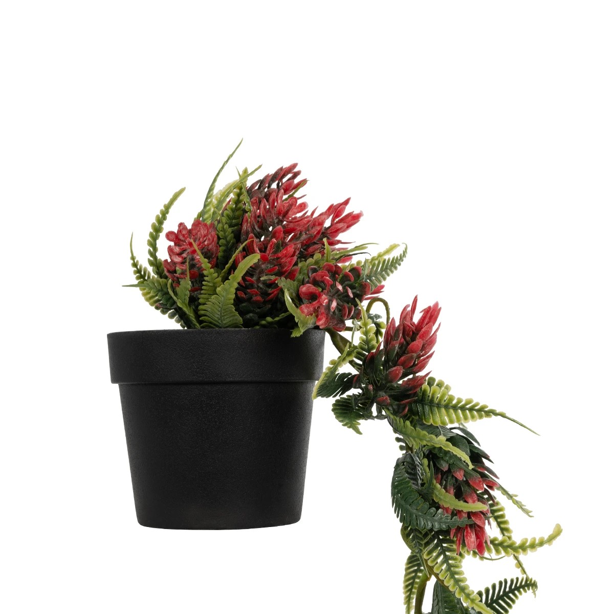 GloboStar® Artificial Garden HANGING RED PINE CONE 20869 Τεχνητό Κρεμαστό Διακοσμητικό Φυτό Κόκκινο Κουκουνάρι Μ17 x Π17 x Υ50cm - Image 3