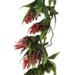 GloboStar® Artificial Garden HANGING RED PINE CONE 20869 Τεχνητό Κρεμαστό Διακοσμητικό Φυτό Κόκκινο Κουκουνάρι Μ17 x Π17 x Υ50cm - Image 4