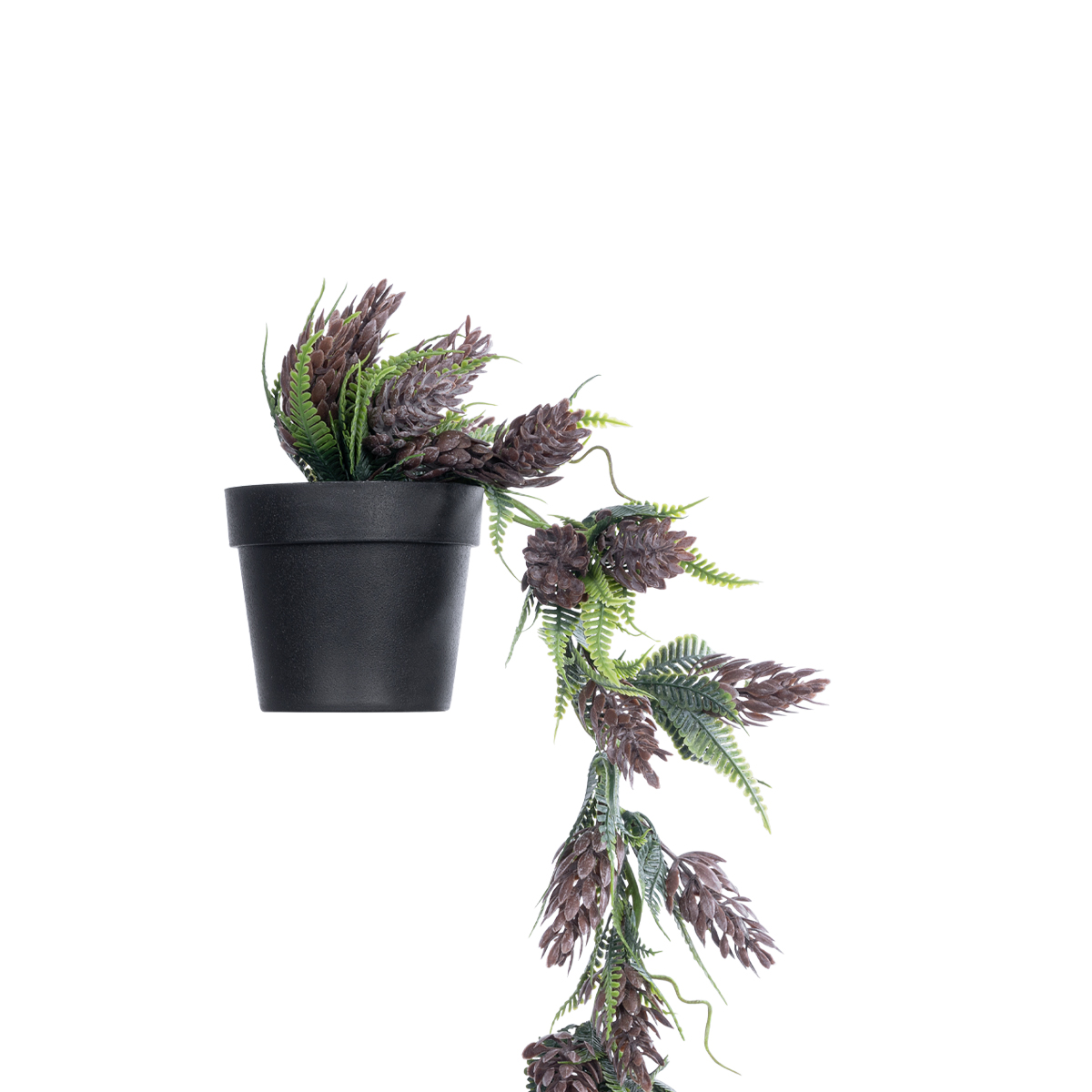 GloboStar® Artificial Garden HANGING BROWN PINE CONE 20870 - Τεχνητό Κρεμαστό Διακοσμητικό Φυτό Κουκουνάρι Φ15 x Y60cm - Image 3