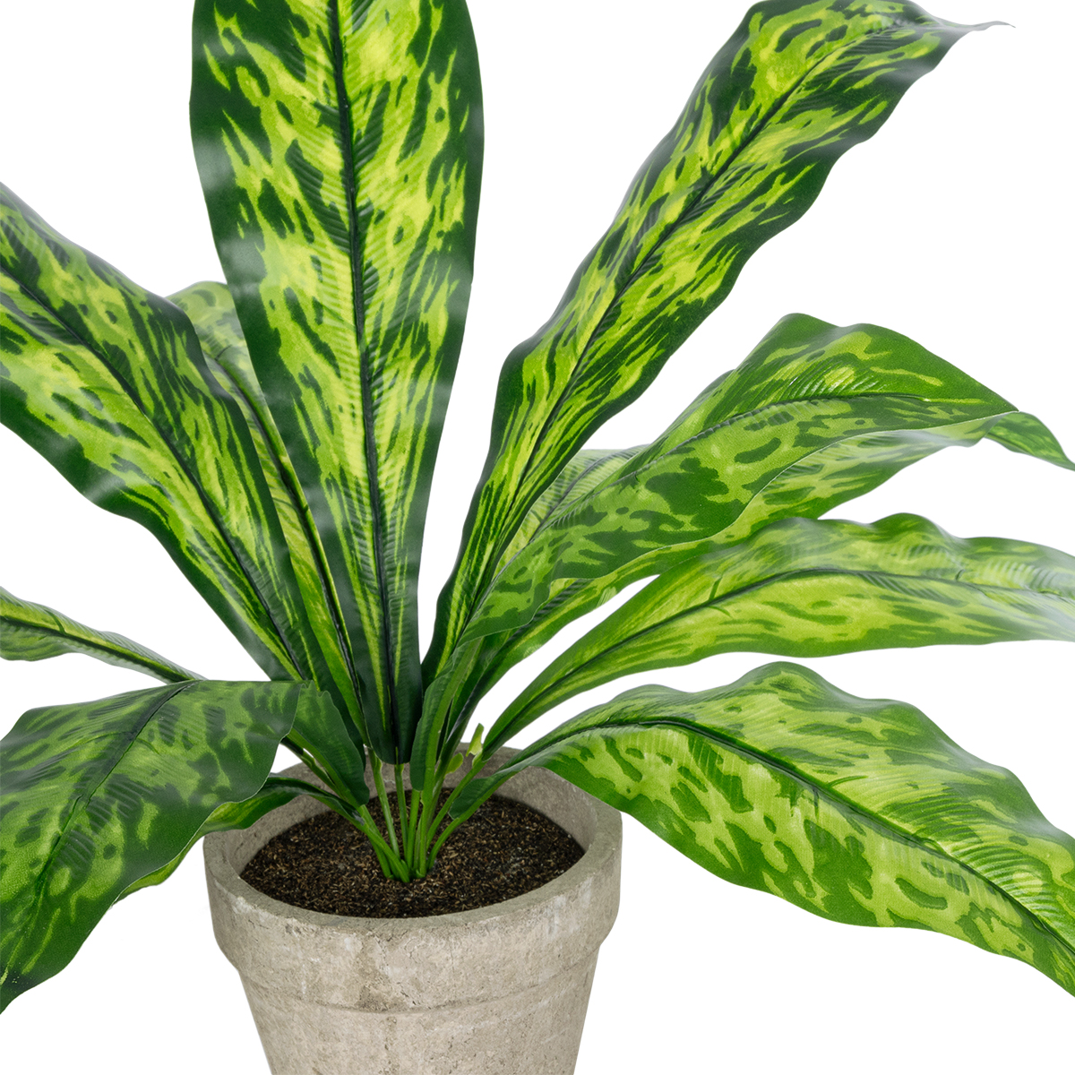 GloboStar® Artificial Garden SPATHIPHYLLUM POTTED PLANT 20905 Διακοσμητικό Φυτό Σπαθίφυλλο Φ40 x Υ33cm - Image 2