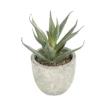 GloboStar® Artificial Garden SUCCULENT ALOE 21022 Τεχνητό Διακοσμητικό Φυτό Αλόη Μ6 x Π6 x Υ12cm