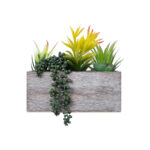 GloboStar® Artificial Garden SUCCULENT VARIUS PLANT POTTED 21034 Διακοσμητικό Φυτό Μίξ Μ23 x Π13 x Υ23cm - Image 2