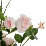 GloboStar® Artificial Garden LIGHT PINK ROSES 21071 Τεχνητό Διακοσμητικό Δέντρο Τριανταφυλλιά Μ50 x Π50 x Υ90cm - Image 2